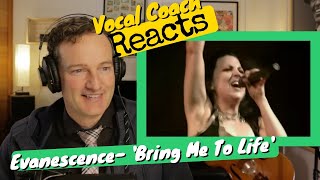Vocal Coach REACTS - Evanescence "Bring Me To Life"