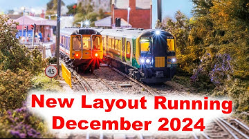 New Layout Running | 00 gauge Modern image Running Session |  December 2024 | Model Railway