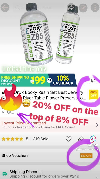 Limited time Holiday Sale only👉🏻shp.ee/tcchzv9 #OnyxEpoxy #CastingZ85 #shorts #shopee #sale