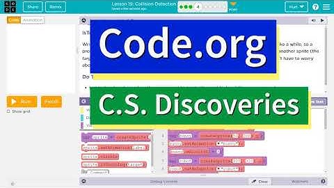 Code.org Lesson 20.3 Collision Detection | Tutorial with Answers | C.S. Discoveries Unit 3