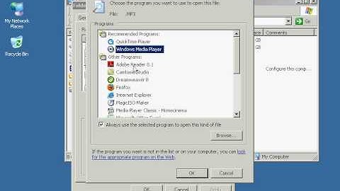 Windows XP BASICS - Manually Change File Extension Associations (Example Here MP3)