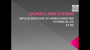 Impulse response of interconnected systems02
