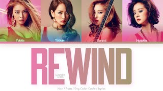 Wonder Girls (원더걸스) Rewind Color Coded Lyrics (Han/Rom/Eng)