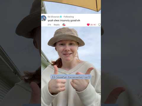@EdSheeran Ed Sheeran commented on my "Dive" cover!! 🥹🩷 #edsheeran #edsheerandive #divecover