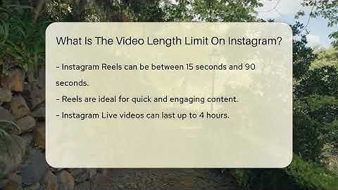 What Is The Video Length Limit On Instagram? - Everyday-Networking