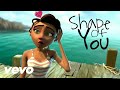 Shape of you  cartoon version  ed sheeran  with lyrics  guitar remix  by music box