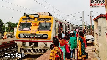 ICF made EMU local train arrival & departure in South Eastern Railways - Indian railways