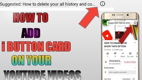 how to add i button card on youtube videos || ADD A i BUTTON CARD ON YOUR YOUTUBE VIDEO EASILY