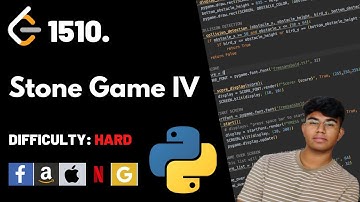 Stone Game IV | Leet code 1510 | Theory explained + Python code