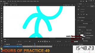 Practice animation and drawing: Live 48 (1,000 hours challenge)