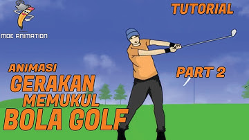 MEMBUAT ANIMASI GERAKAN MEMUKUL BOLA GOLF - PART 2 (COLORATION AND BACKGROUND) TUTORIAL ADOBE FLASH