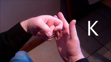 How to sign the alphabet in British Sign Language (BSL) - Left handed - Signer point of view