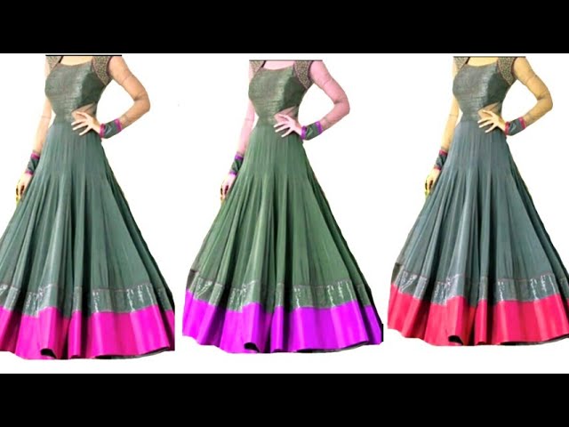 Peackok Plain With Leisure Cutting Long Gown, Packaging Type: Box ,Size: 24  To 38 at Rs 1560 in Mumbai