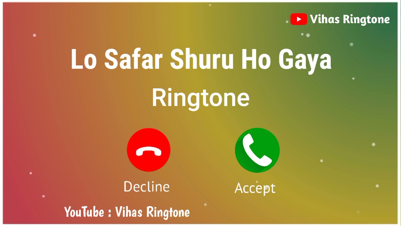 New Ringtone 2021  Lo Safar Shuru Ho Gaya Ringtone ll Jubin Nautiyal Ringtone ll Vihasringtone