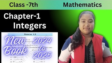 Integers Exercise-1.3 solutions Q1,Q2,Q3 Class-7 New NCERT Book #mathexercise #ncert #ncertsolutions