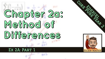 Method of Differences 1 • Introduction and Notation • CP2 Ex2A • 🎯