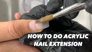 Acrylic Nail extensions-How to do Acrylic Nail extensions step by step for beginners 💅🏼