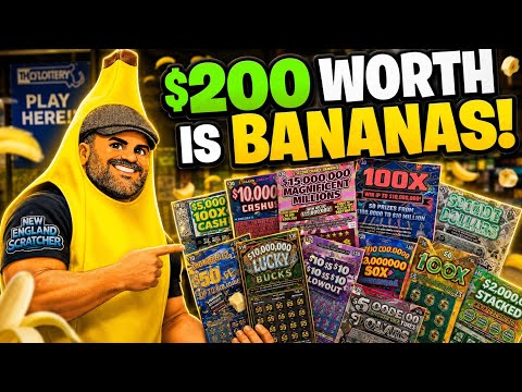 $200 Worth of Lottery Tickets is Absolutely Bananas 🍌