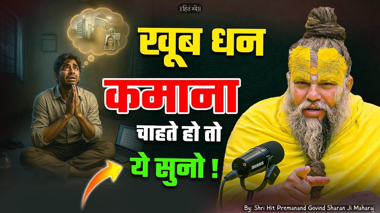 खूब धन कमाना चाहते हो तो ये सुनो !||Shri Hit Premanand Ji Maharaj 🙏||