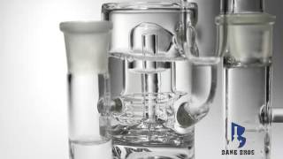 Bake Bros MAVERICK 18MM ASHCATCHER ATOMIC RECYLICER L CONFIG 90 CLEAR 12-962
