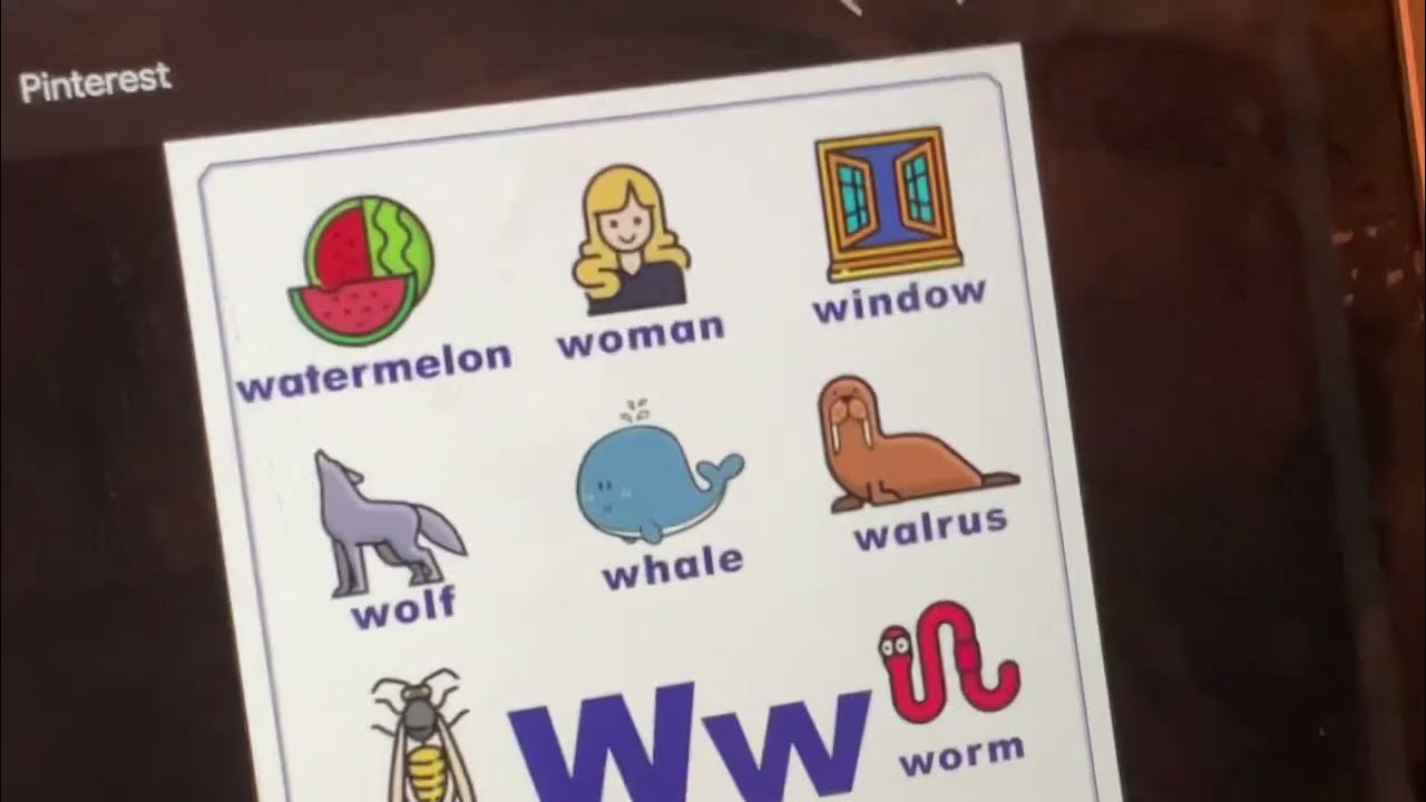 Turn learn abcs letter w YouTube