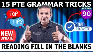 15 Grammar Shortcuts - Reading Fill in the Blanks Secret Tricks | Edutrainex PTE