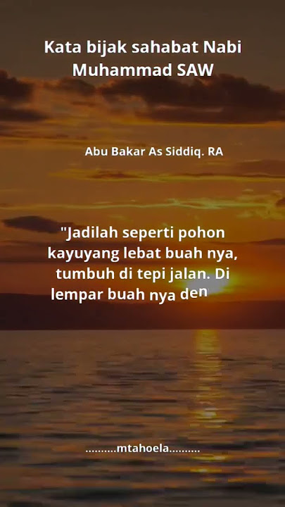 Kata bijak sahabat Nabi Muhammad SAW #dakwah #motifasi #youtube #shots #quote #religion #love #story