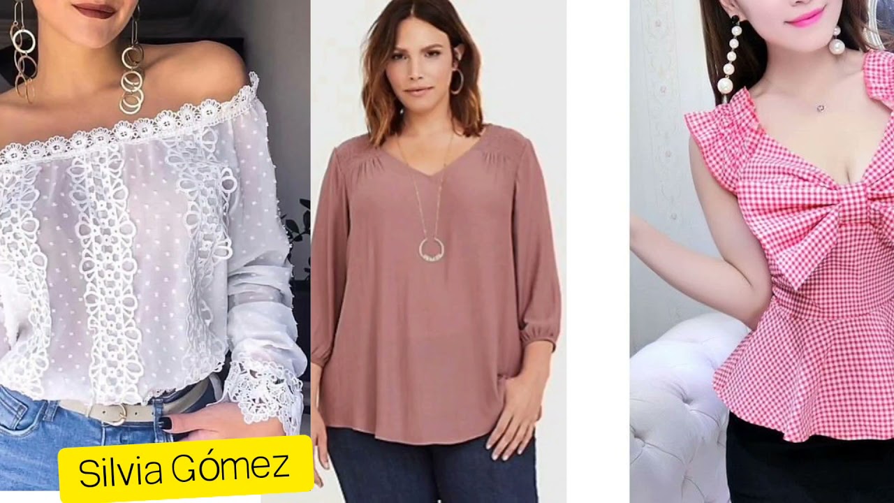 BLUSAS 2022/BLUSAS SENCILLAS Y BONITAS /DIFERENTES BLUSAS EN MODA Y  TENDENCIA2022* 