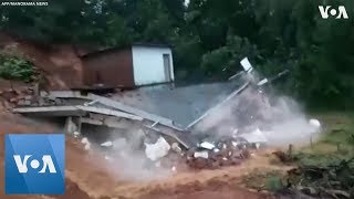Floods in Kerala, India, Destroy Homes