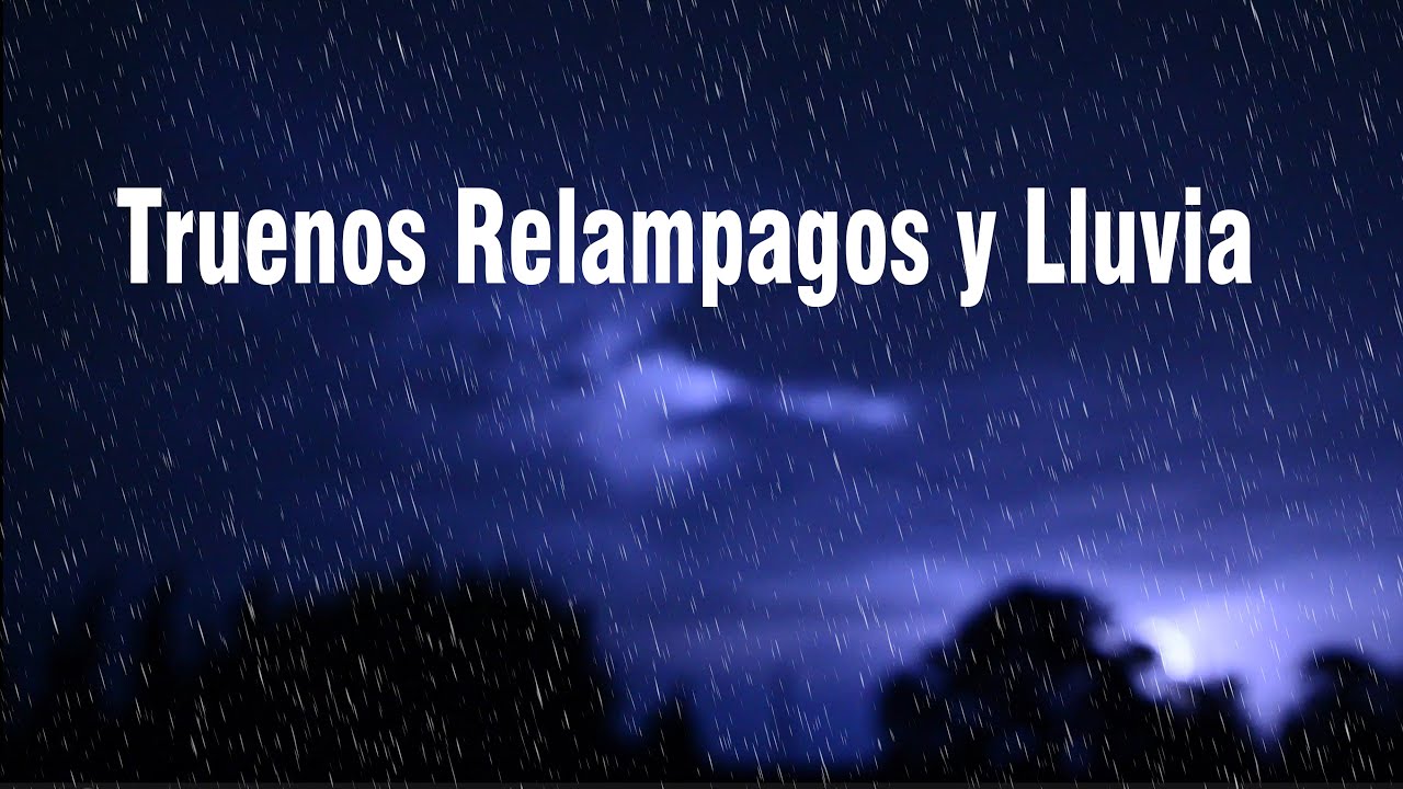 Sonido de Lluvia y TRUENOS para Dormir Relajado / Lluvia Relajante con ...