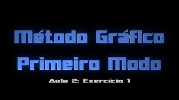 Método Gráfico Primeiro Modo - Aula 2 Exercício