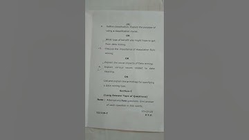 BCA Data Mining question paper 2022 5th semester  vbspu.