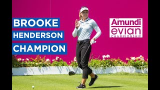 Brooke Henderson is the 2022 Amundi Evian Championship Champion! 🏆