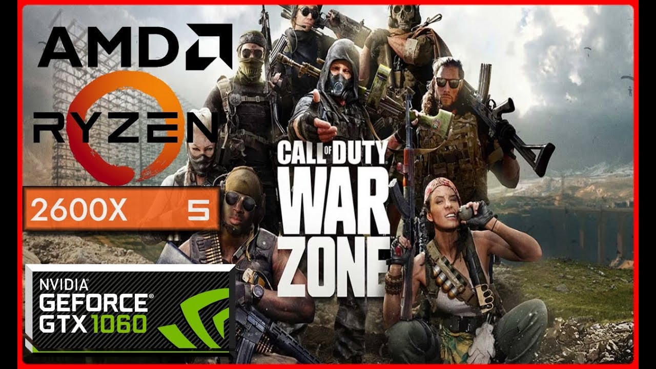 AMD RYZEN 5 2600X | Nvidia GeForce GTX 1060 6GB Call of Duty