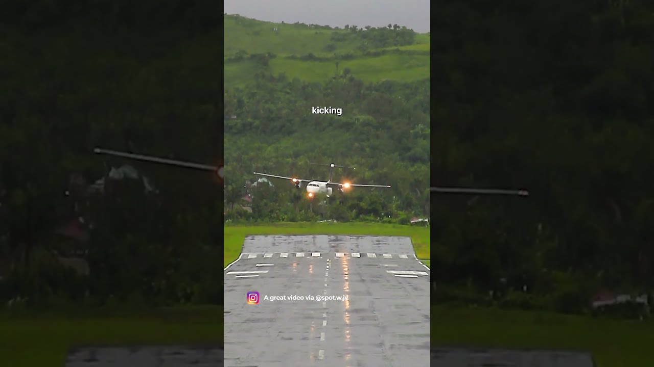 Braving Basco S Breeze Q400 Crosswind Landing In The Philippines 