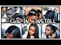 BRAIDLESS Clip In Install On Short Natural Hair | Fine Thin Hair Friendly + How To Cover Bald Spots