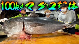 100キロのマグロを捌いて食べまくる！！