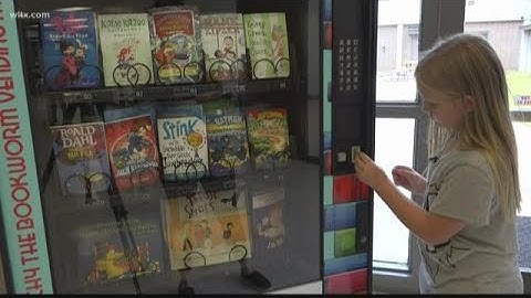 A book vending machine at Pelion Elementary