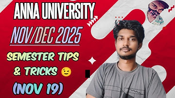 Anna University Semester Exam 💯Tips & Tricks 2025🔥#annauniversity #semester #exam #examtips #r2021