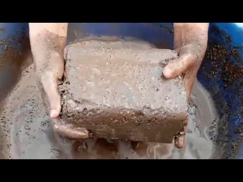 ASMR//Crispy sand mud water 💦#relaxing #satisfying crumbling # ...