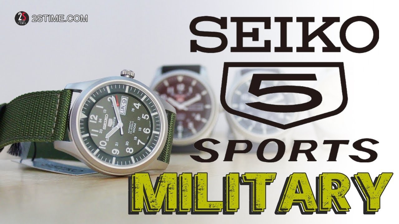 SEIKO 5 Sports MILITARY Collection - Best NATO Watch Under 200$ - YouTube