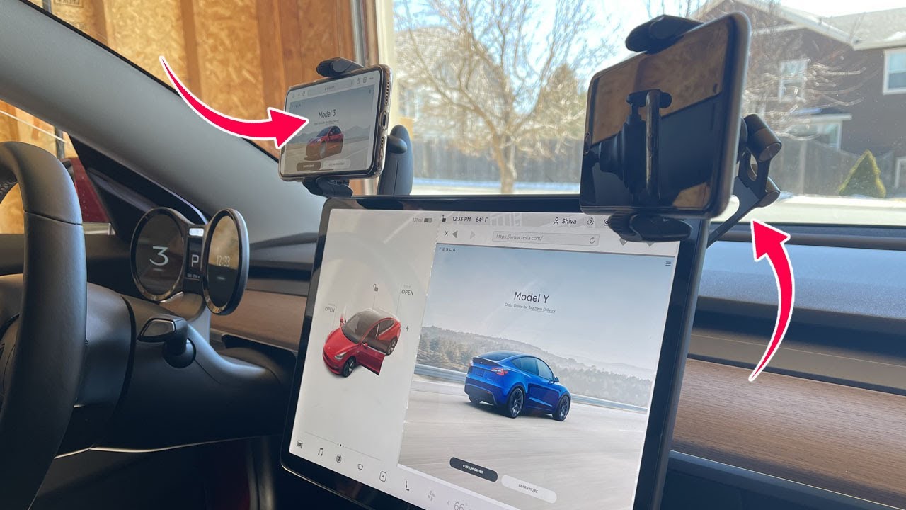 New Invisible Phone Mount For Tesla Model 3/Model Y 2021 New Invisible Phone Mount For Tesla Model 3/Model Y 2021