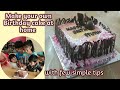 How to make pastry with chocolate decoration || How to make Birthday cake with beautiful Decoration