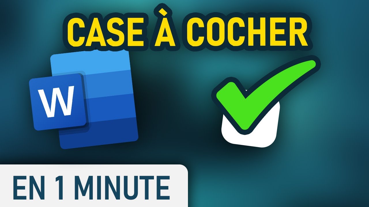Faire des cases à cocher sur Word YouTube — free download