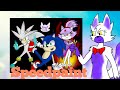 Sonic blaze and silver speedpaint