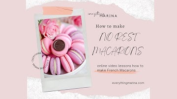 How to make macarons No Rest method