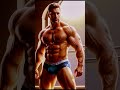 Ai art aipowered design male gymnast  man with muscular body