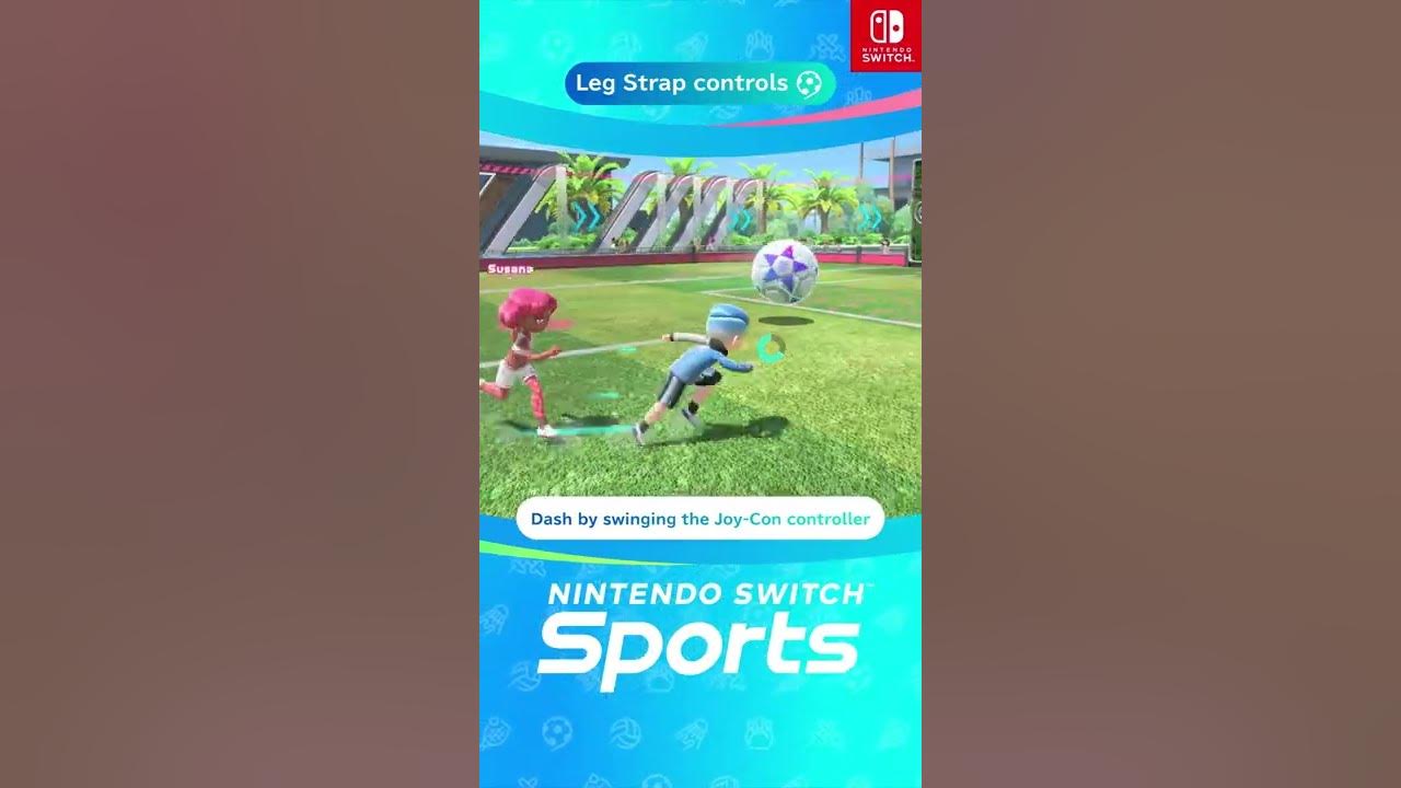 Score goals using the Leg Strap accessory in the free Nintendo