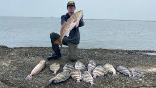 HOT JETTY ACTION!! So many BIG FISH. Ft Reel Affliction.