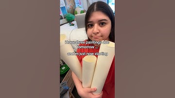 finishing 3 paintings in 6 hours… #art